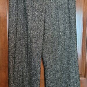 Ann Klein wide leg herringbone pants size 6